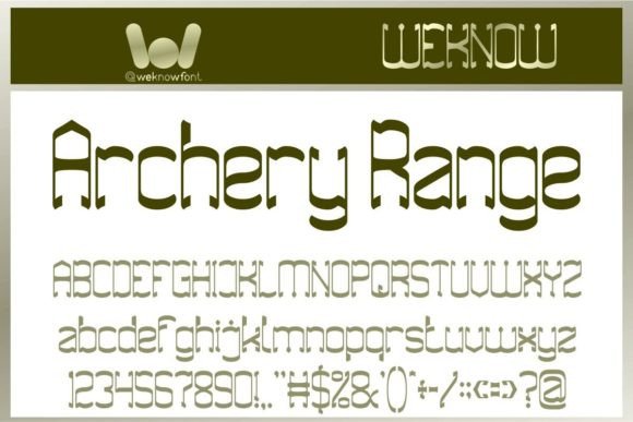 Archery Range: A Modern Gothic Font for Bold Branding