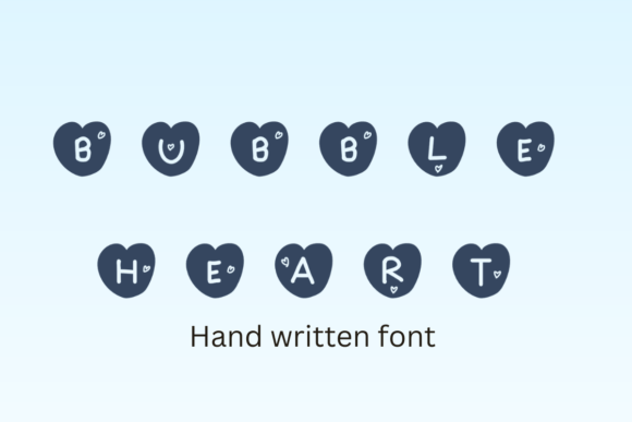 Bubble Heart: A Playful Display Font for Creative Projects