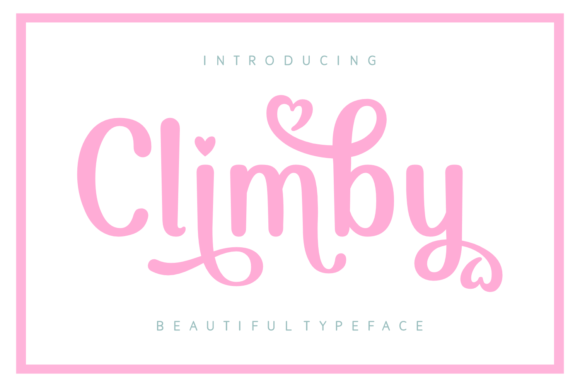 Climby: The Handwritten Typeface That Brings Hearts to Your Design