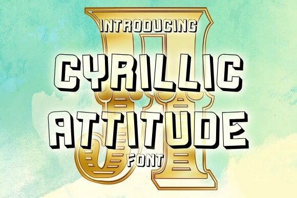 Cyrillic Attitude: The Ultimate 3D Font for Stunning Designs
