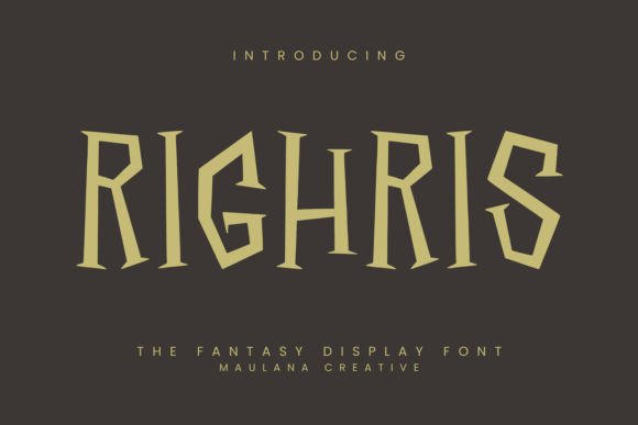Evaluating Righris: A Unique Display Font for Creative Projects