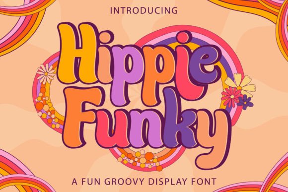 Hippie Funky: A Retro Display Font
