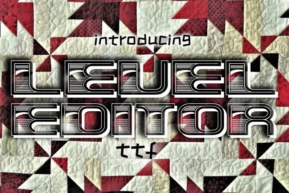Level Editor: A Bold 3D Typeface for Impactful Designs