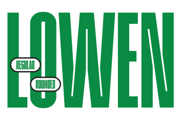 Lowen: A Modern Display Typeface Built for Impact and Versatility