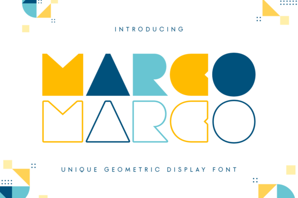 Marco: The Geometrical Typeface That Brings Whimsy to Modern Design