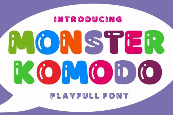 Monster Komodo: A Bold Display Font for Practical Design Workflows