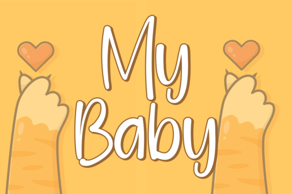 Mybaby: A Quirky and Chic Lettered Display Font for Modern Design