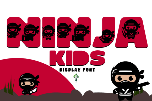 Ninja Kids: A Bold Display Font for Whimsical Designs