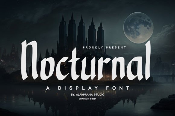 Nocturnal: A Modern Display Font for Bold Design Statements