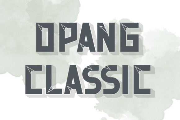 Opang Classic: The Bold Display Font for Timeless Design