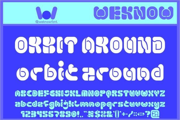 Orbit Around: A Fusion of Retro and Futuristic Typography