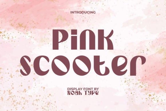 Pink Scooter: A Bold Modern Display Font