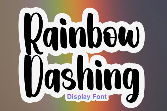 Rainbow Dashing: A Bold Display Font