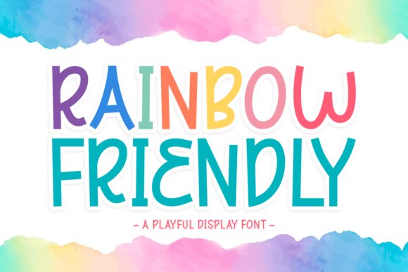 Rainbow Friendly: A Vibrant Display Font for Joyful Design