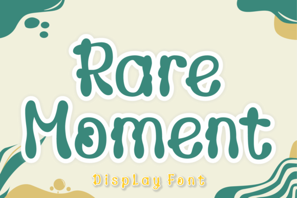 Rare Moment: A Quirky Display Font That Demands Careful Consideration
