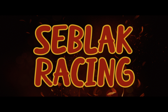 Seblak Racing: A Bold Display Font for Dynamic Designs