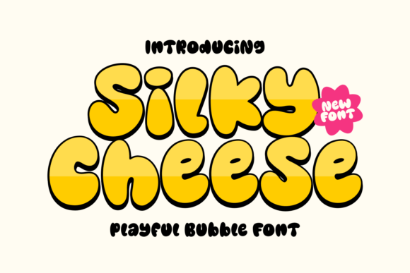 Silky Cheese: A Joyful Display Font for Creative Projects