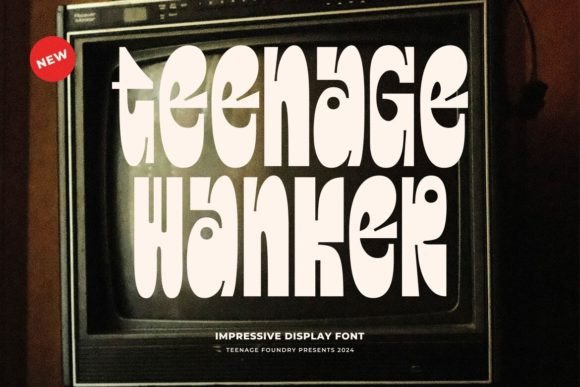 Teenage Wanker: A Bold Display Font for Modern Branding