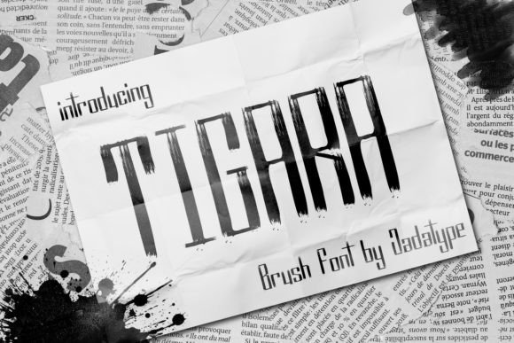 Tigara: A Bold Hand-Drawn Display Font