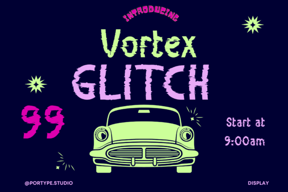 Vortex Glitch: The Future of Digital Typography