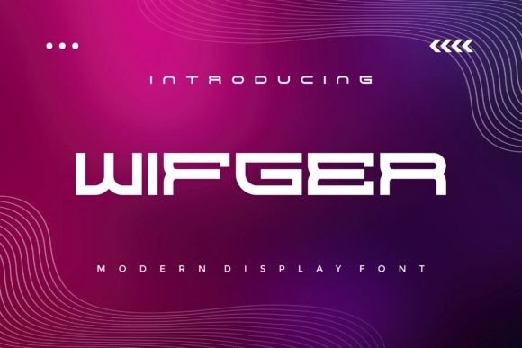 Wifger: A Bold Modern Display Font for Impact