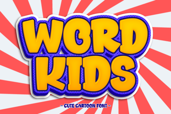 Word Kids: A Playful Cartoon Font for Every Project