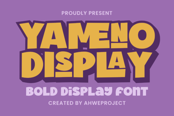 Yameno: A Bold Display Font That Brings Fun and Impact to Your Designs