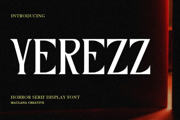 Yerezz: Elevating Typography with a Modern Serif Aesthetic